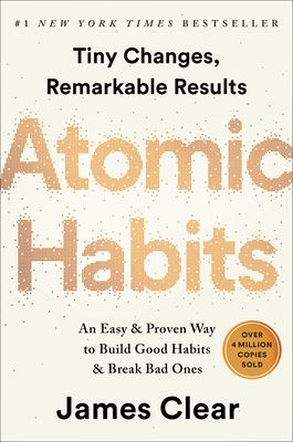 Book cover: Atomic Habits by James Clear